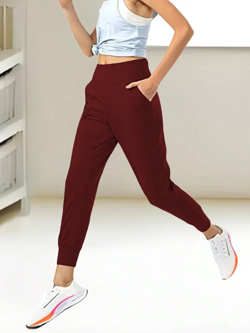 Outdoor Casual Trousers Yoga Sweatpants With Back Zipper