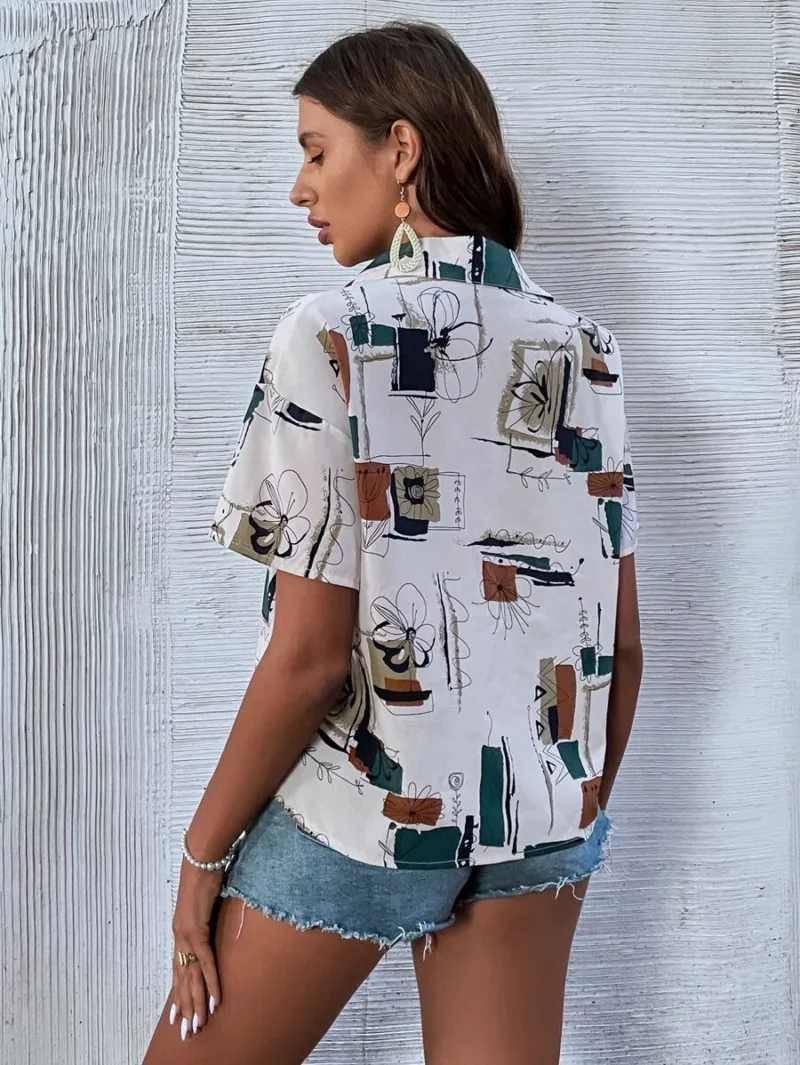 Floral Print Drop Shoulder Shirt