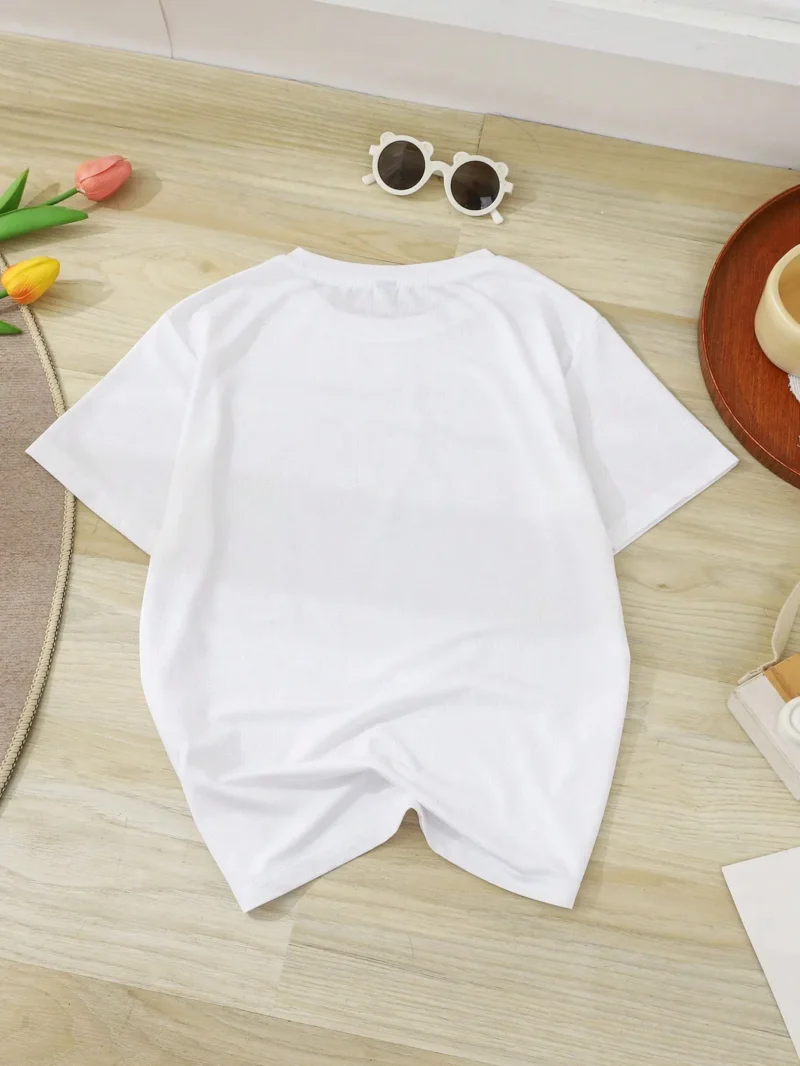 Cute Cartoon Casual Short Sleeve