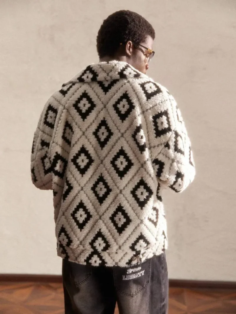 Loose Fit Drop Shoulder Jacket Suitable For Autumn