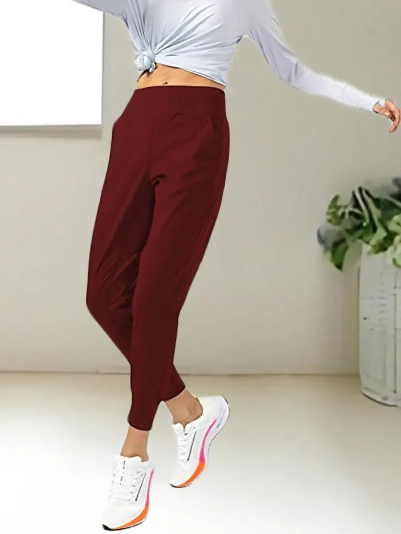 Outdoor Casual Trousers Yoga Sweatpants With Back Zipper