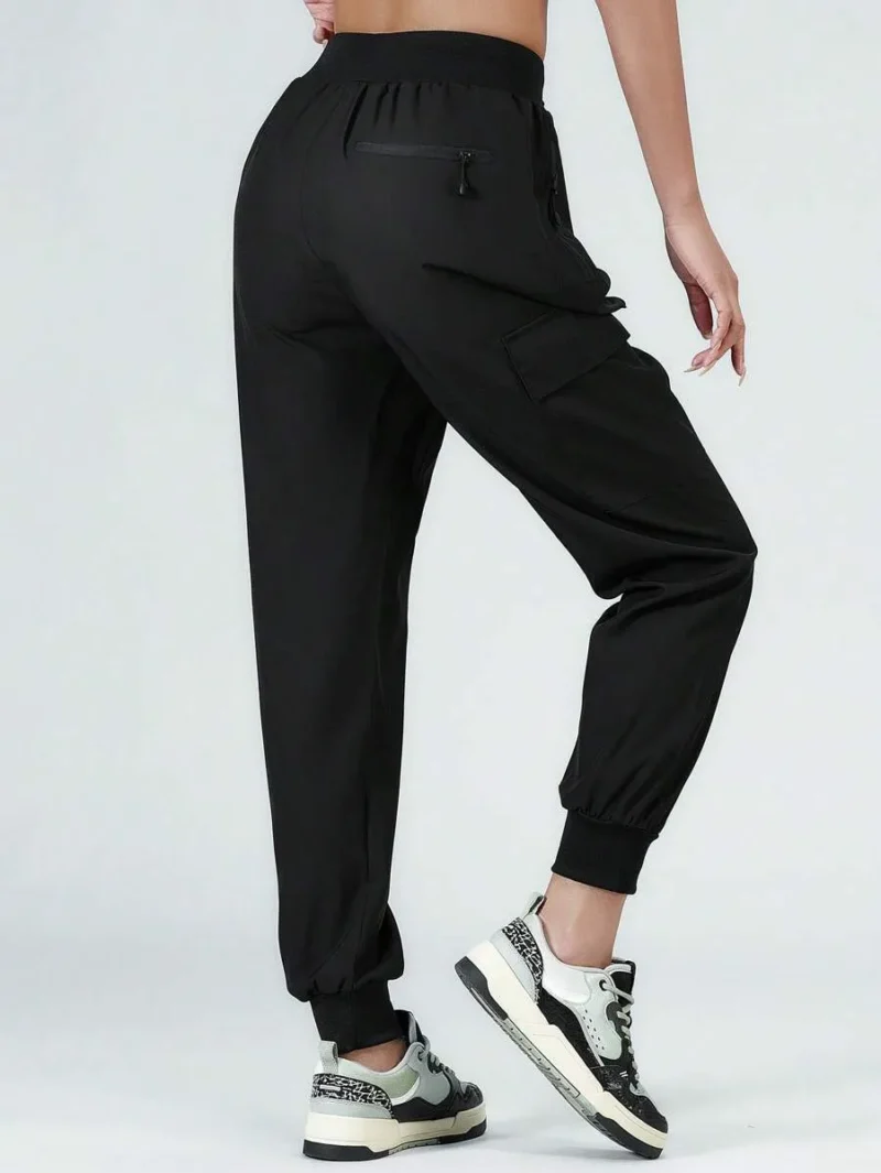 Quick Dry Running Pants With Zipper Pockets
