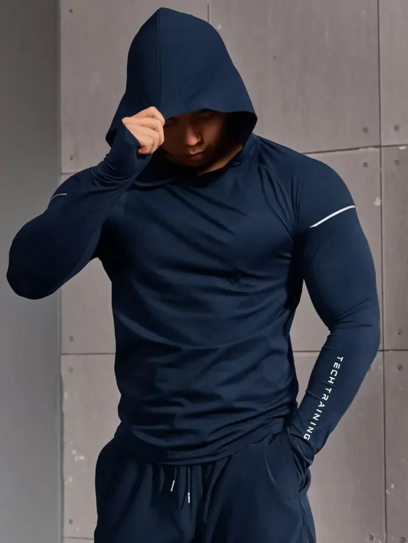 Corelite Boyfriend Style Mens Sports Tight Fitting Hoodie