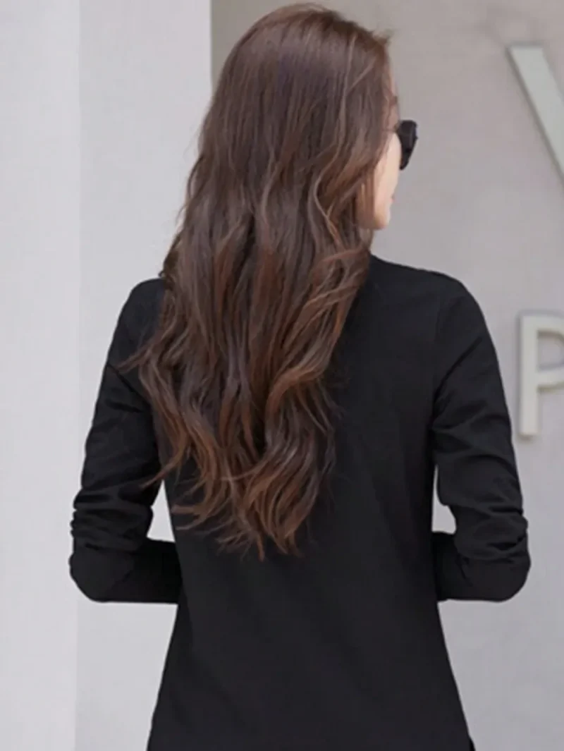 Solid Color Long Sleeve Casual