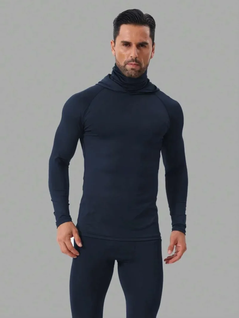Mens Long Sleeve For Running Gym Outdoor Casual Wear
