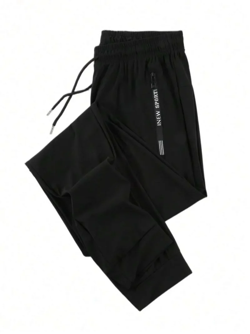 Elastic Black Jogger Pants