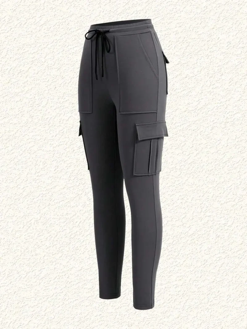 Yoga Sweatpants With Pockets Stretch Tapered Jogging Pants