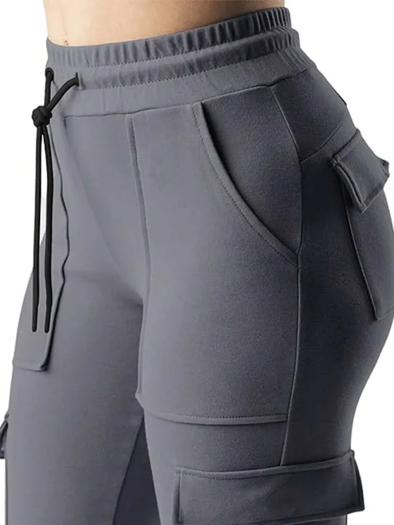 Yoga Sweatpants With Pockets Stretch Tapered Jogging Pants
