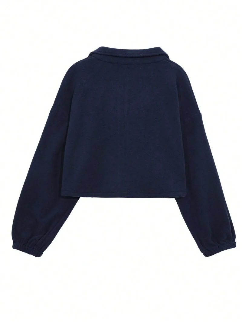 Solid Color Stand Collar Waist Cinched Faux Shearling Thicken Jacket