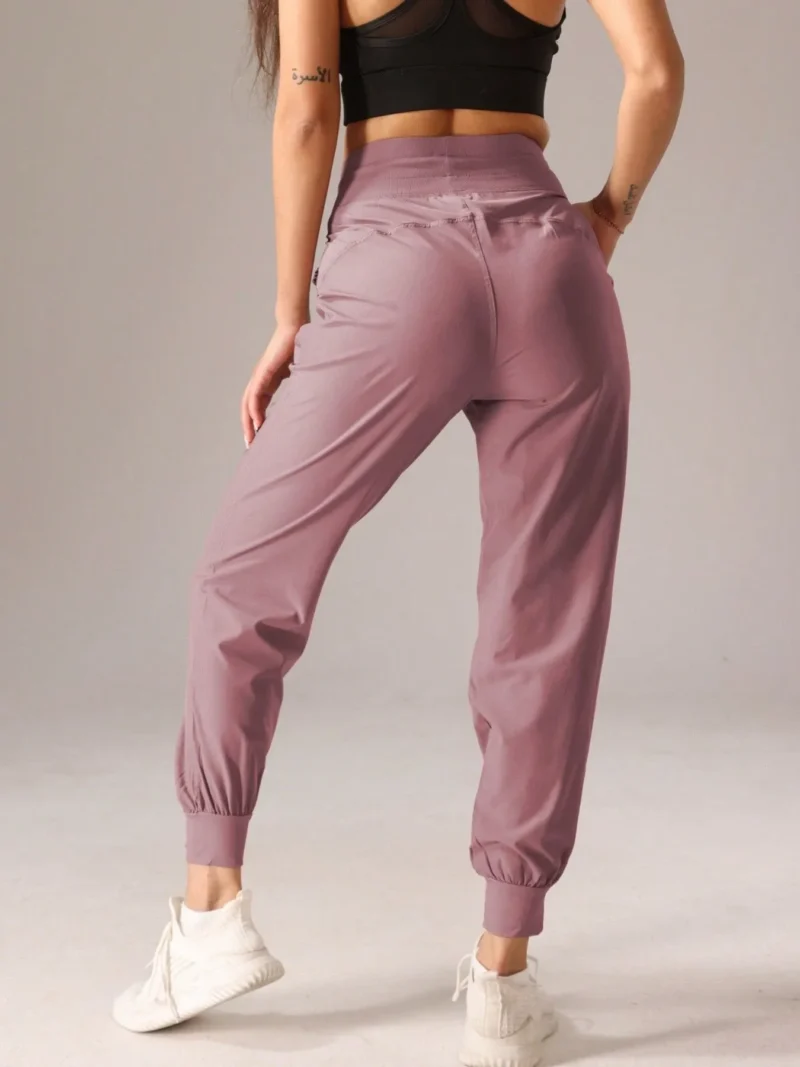 Women's Sporty Pleated Solid Color Casual Sweatpants